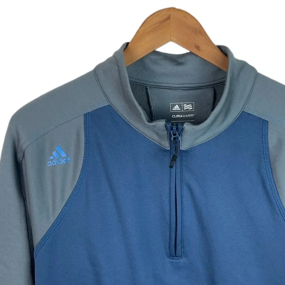 B1 Mens Adidas Clima Warm Golf 1/4 Zip Performance Pullover Training Jacket L